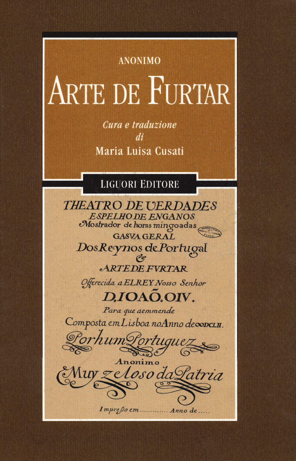 Libri Arte De Furtar NUOVO SIGILLATO, EDIZIONE DEL 11/08/2023 SUBITO DISPONIBILE