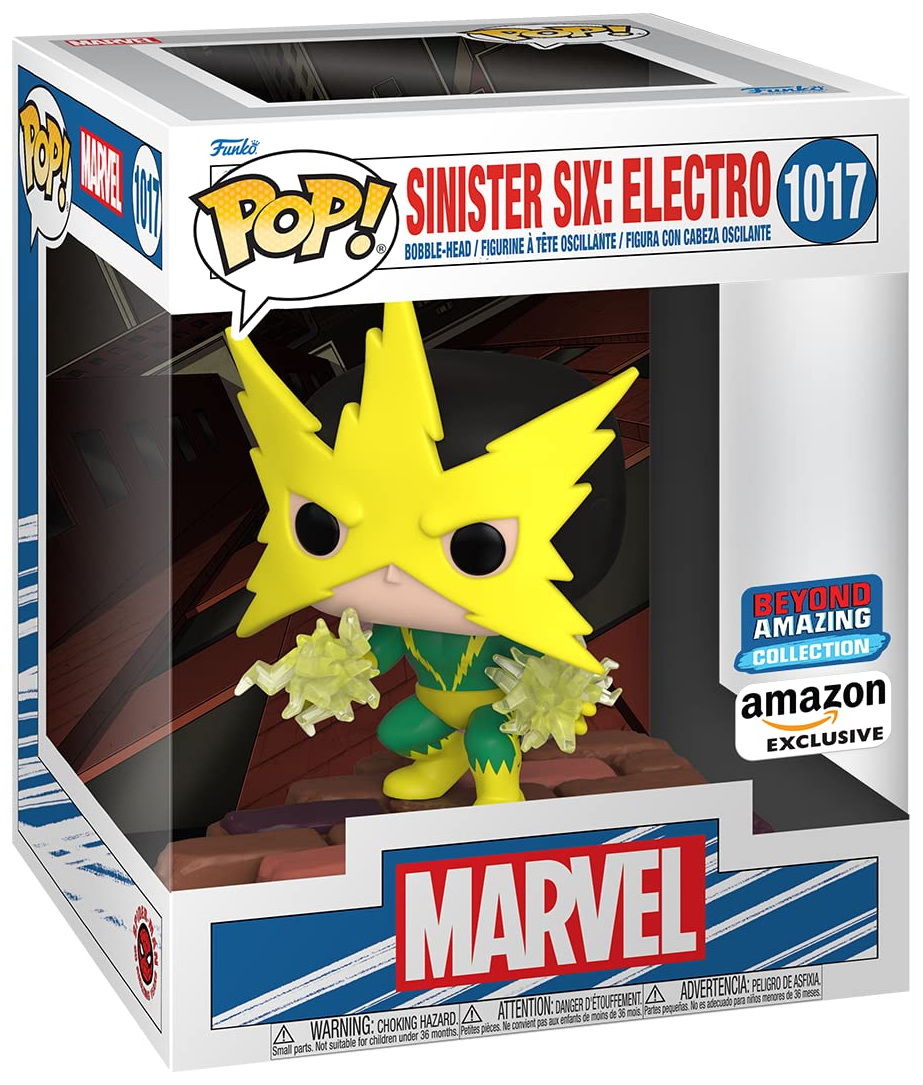 Pop Deluxe: Marvel Sinister 6 - Electro - Comics - Fumetti - Esclusiva Amazon - Figura in Vinile da Collezione - Idea Regalo - Merchandising Ufficiale - Comic Books Fans