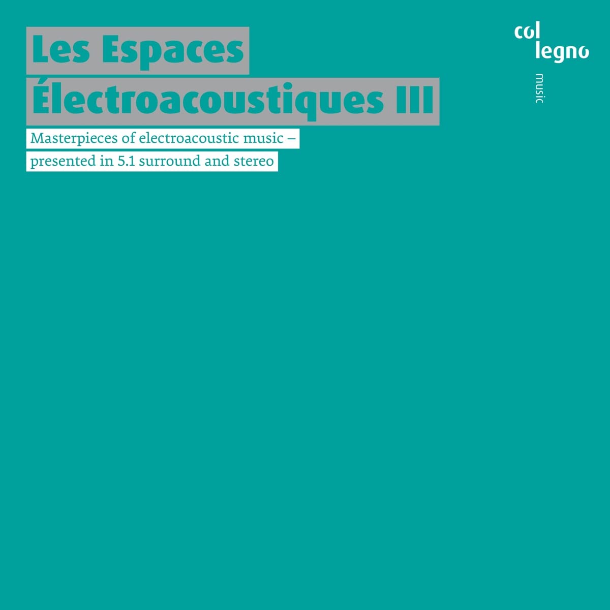 Audio Cd Espaces Electroacoustiques Iii Les Various 2 Cd NUOVO SIGILLATO EDIZIONE DEL SUBITO DISPONIBILE