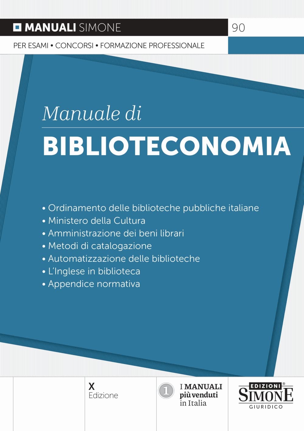 Libri Manuale Di Biblioteconomia NUOVO SIGILLATO, EDIZIONE DEL 20/12/2022 SUBITO DISPONIBILE
