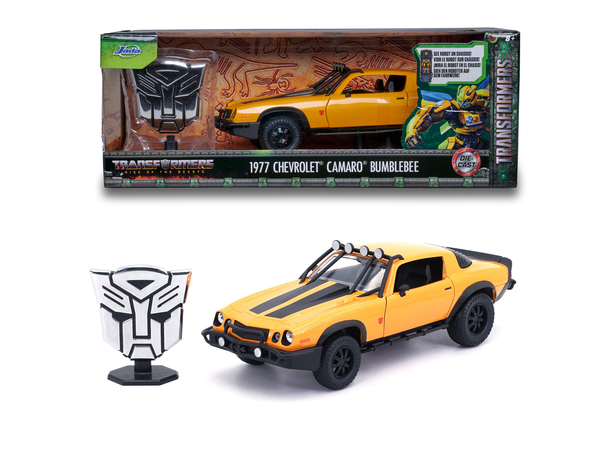 Merchandising Transformers T7: Jada Toys - Bumblebee In Scala 1:24 Die-Cast NUOVO SIGILLATO, EDIZIONE DEL 27/01/2023 SUBITO DISPONIBILE