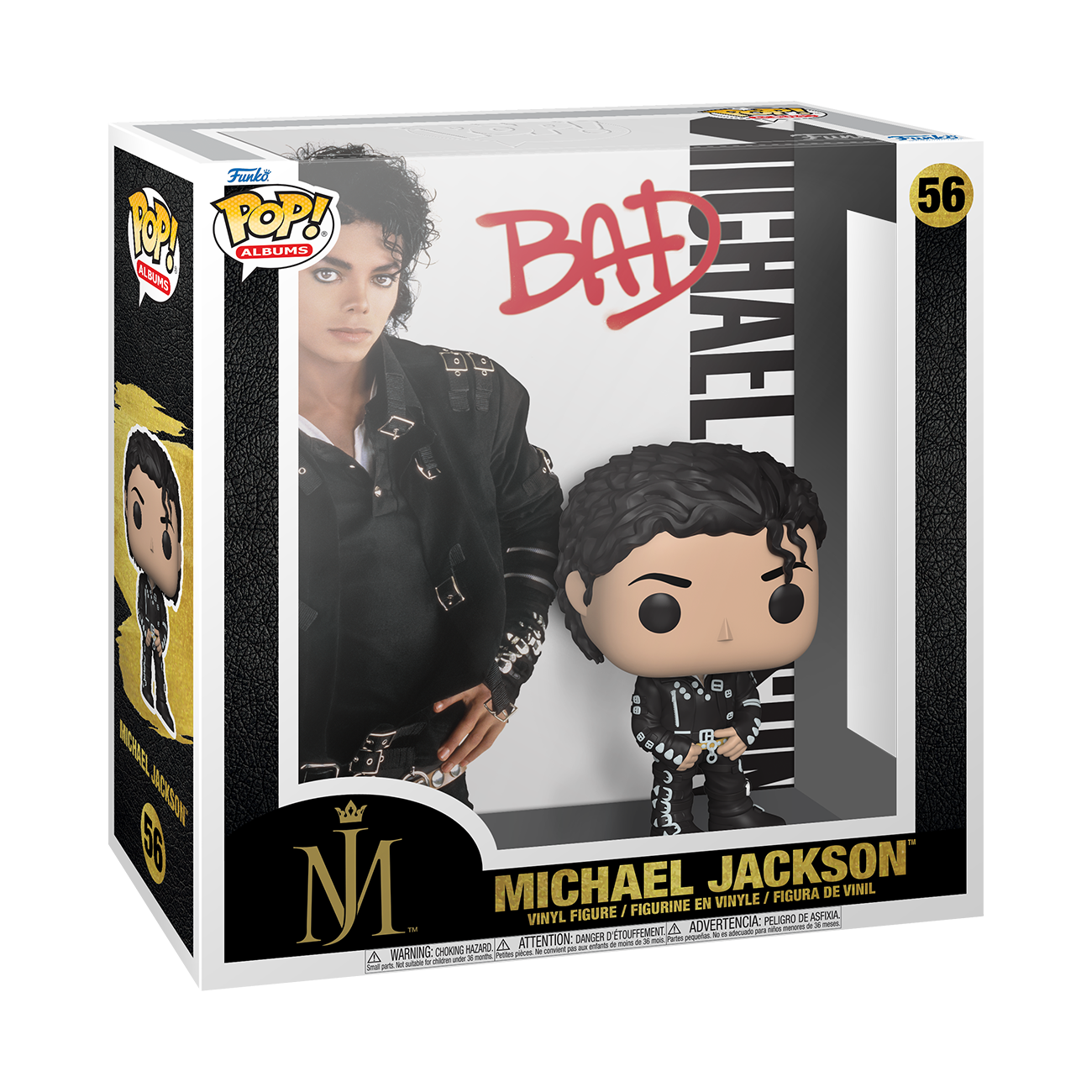 Pop Albums: Michael Jackson - Bad - Music - Figura in Vinile da Collezione - Idea Regalo - Merchandising Ufficiale - Giocattoli per Bambini e Adulti - Fans - per i Collezionisti