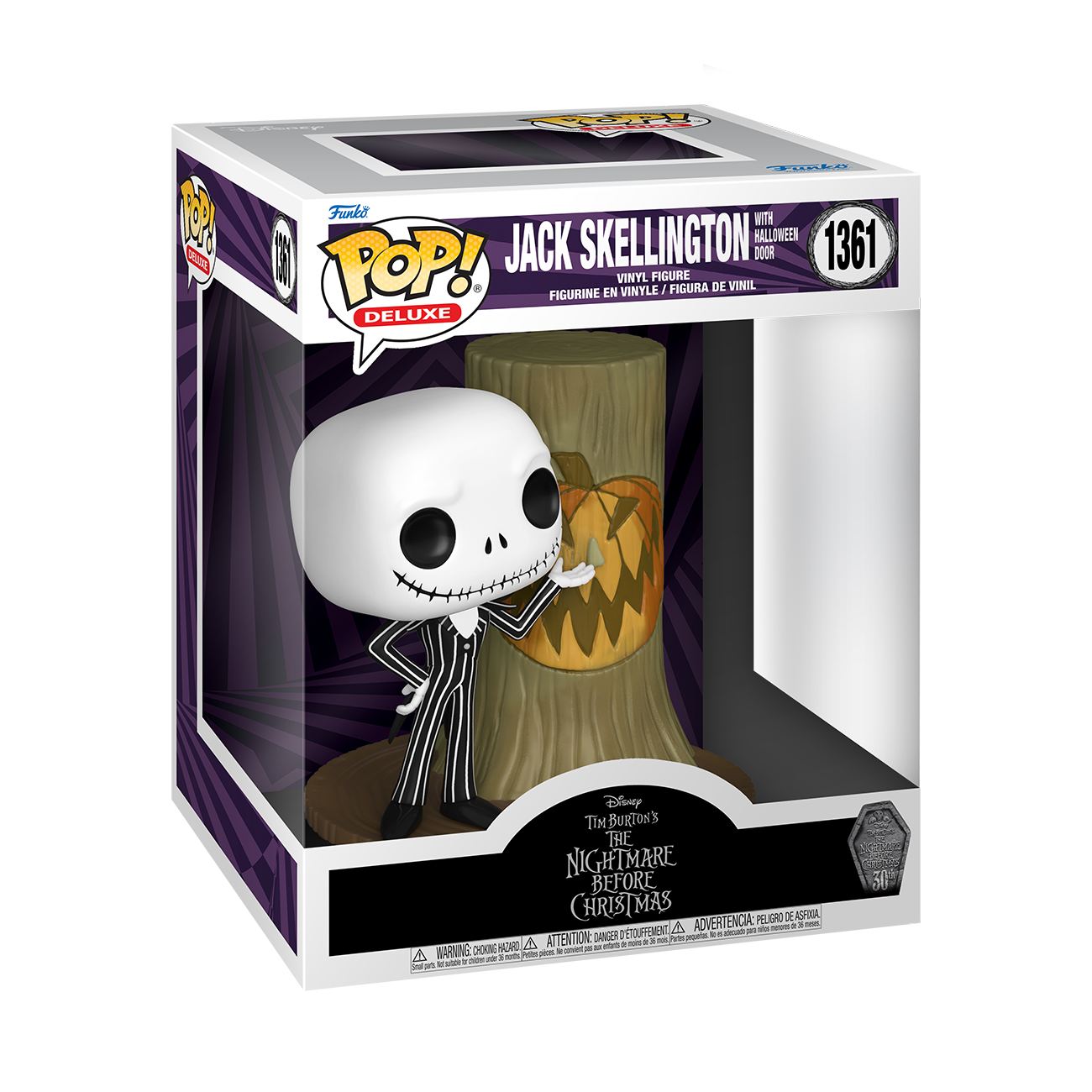 Merchandising Disney:  Pop Deluxe - The Nightmare Before Christmas - 30th Anniversary - Jack con Halloween Town Door Vinyl Figure 1361 NUOVO SIGILLATO EDIZIONE DEL SUBITO DISPONIBILE