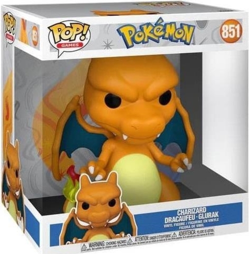 POP Jumbo: Pokemon - Charizard - Figura in Vinile da Collezione - Idea Regalo - Merchandising Ufficiale - Giocattoli per Bambini e Adulti - Video Games Fans - per i Collezionisti