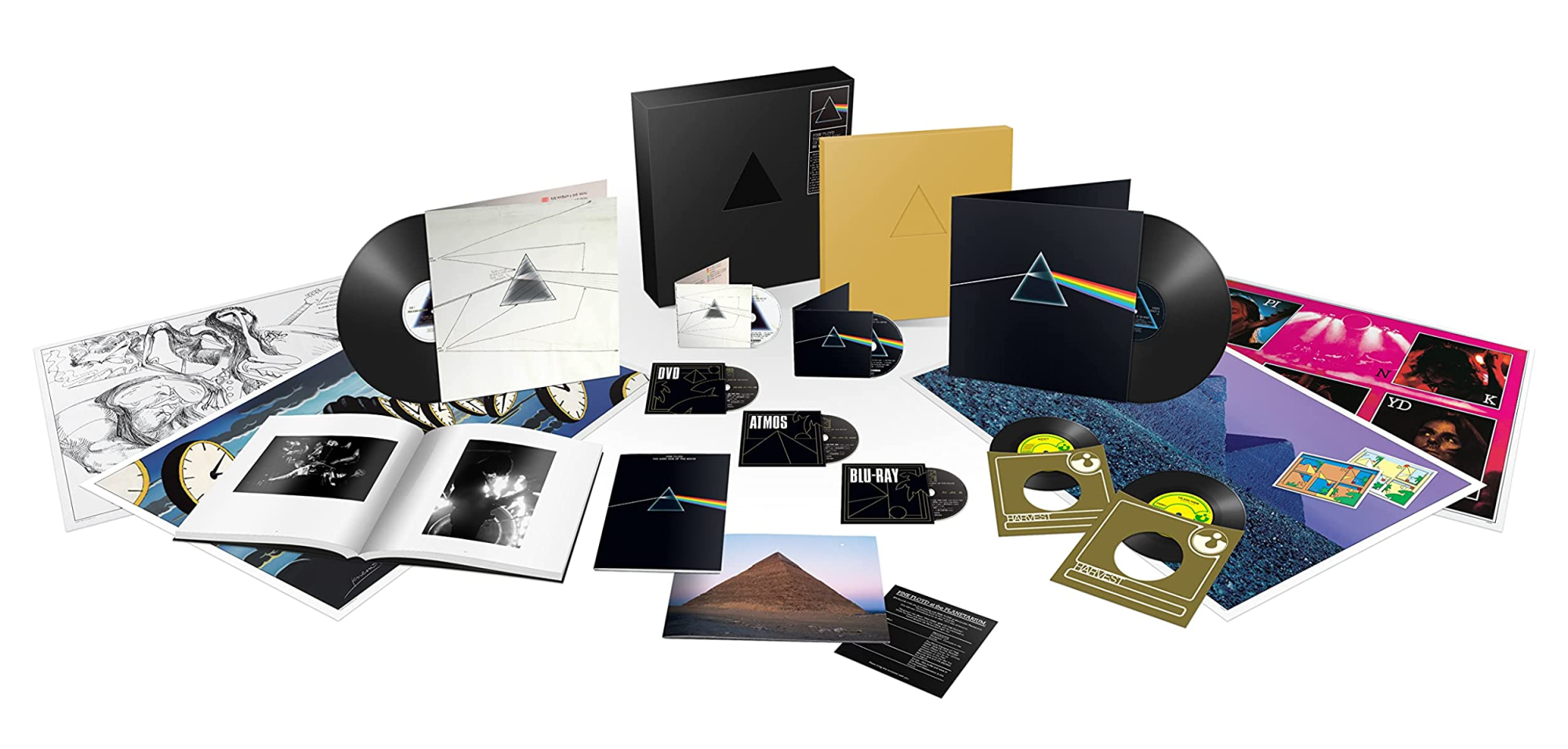 Vinile Pink Floyd - The Dark Side Of The Moon (50th Anniversary Edition) (Deluxe Box Set) (2 Lp+2 Cd+2 Blu-Ray+Dvd+2x7") NUOVO SIGILLATO, EDIZIONE DEL 24/03/2023 SUBITO DISPONIBILE