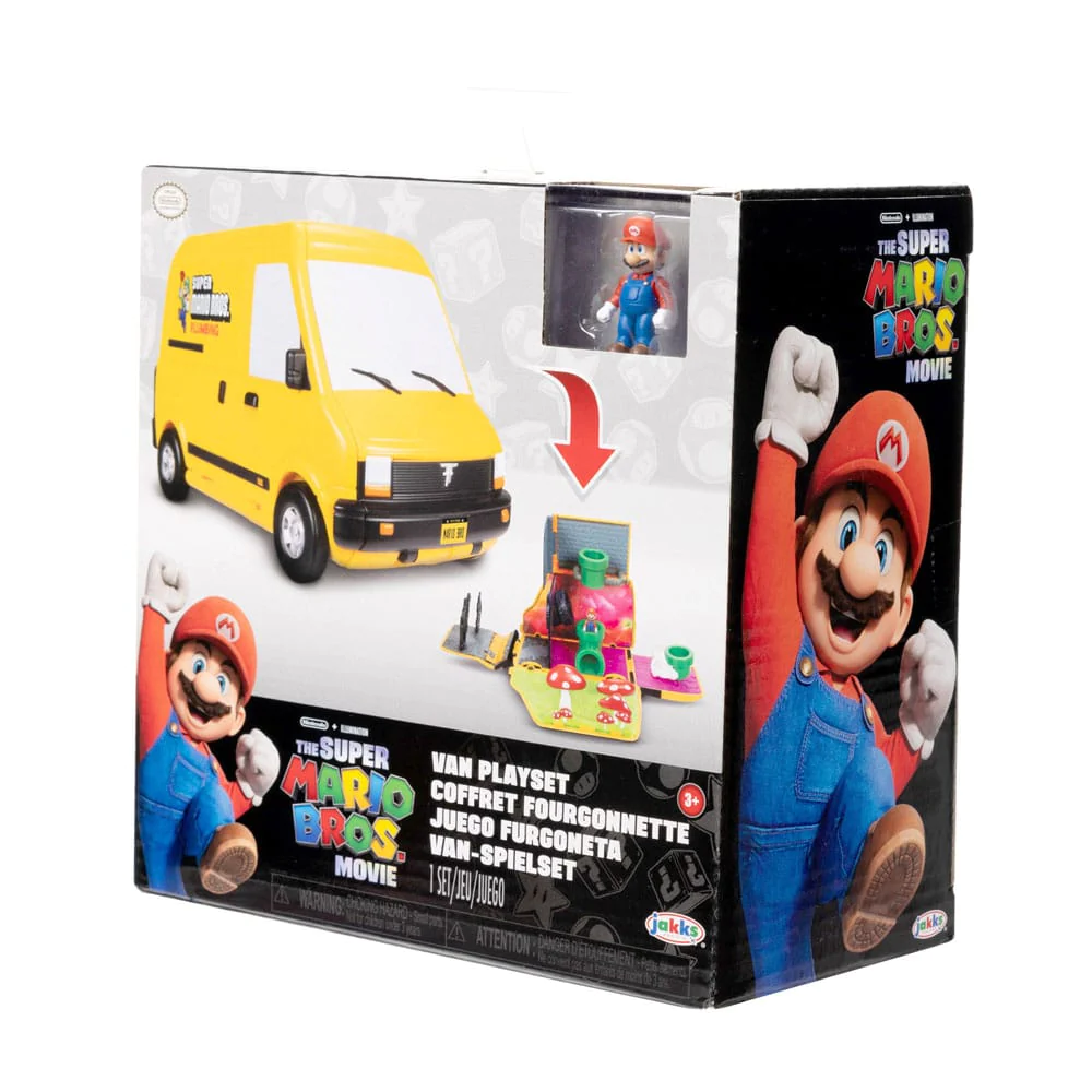 Merchandising Nintendo:  - Super Mario - Mini Basic Playset Furgone Giocattolo NUOVO SIGILLATO EDIZIONE DEL SUBITO DISPONIBILE