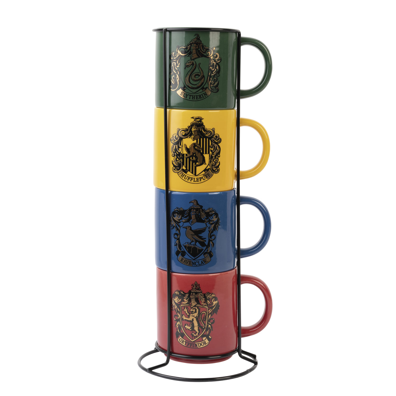 : Set tazzine caffè Harry Potter 4 tazze 300 ml di Serpeverde Grifondoro Corvonero e Tassorosso Tazza Colazione regalo