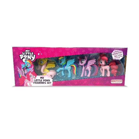 Merchandising Comansi: Little Pony Figurines In Gift Box NUOVO SIGILLATO, EDIZIONE DEL 26/04/2023 SUBITO DISPONIBILE