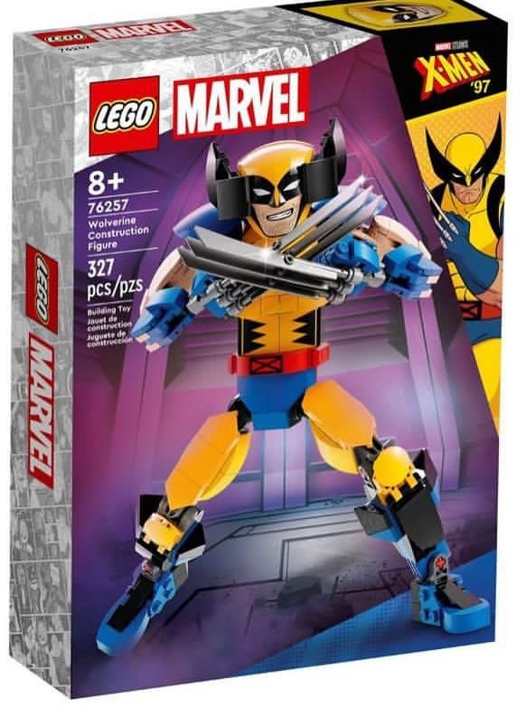 Marvel Personaggio di Wolverine Set con Action Figure Costruibile degli X-Men con 6 Elementi Artiglio Gioca ed Esponi gli Iconici Supereroi da Collezione 76257