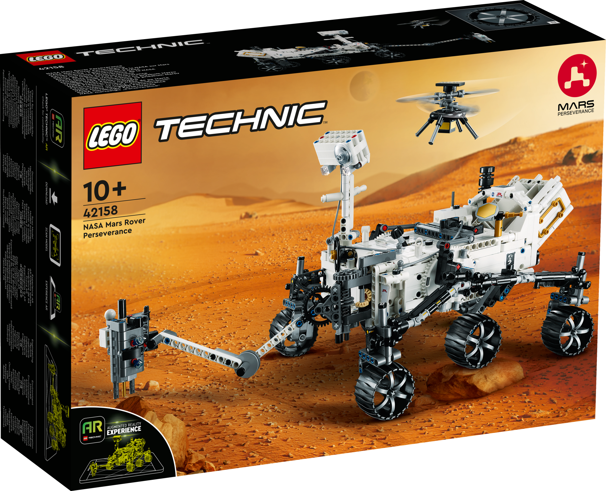 Technic NASA Mars Rover Perseverance Set Spaziale con Esperienza App AR Idea Regalo di Compleanno per Bambini e Bambine dai 10 Anni in su Modellino da Costruire di Gioco Scientifico 42158