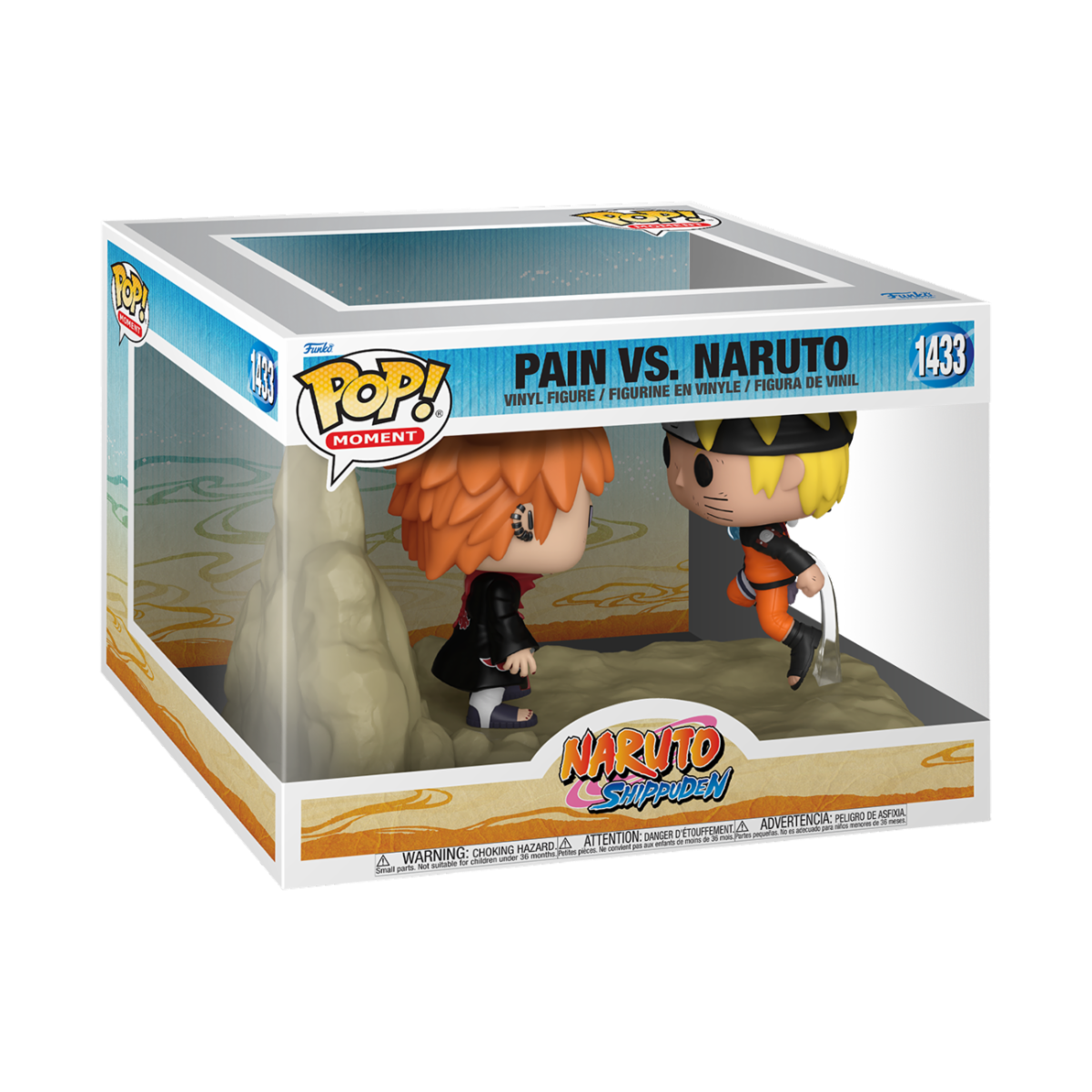 Merchandising Naruto:  Pop Moment - Pain VS Naruto Vinyl Figure 1433 NUOVO SIGILLATO EDIZIONE DEL SUBITO DISPONIBILE