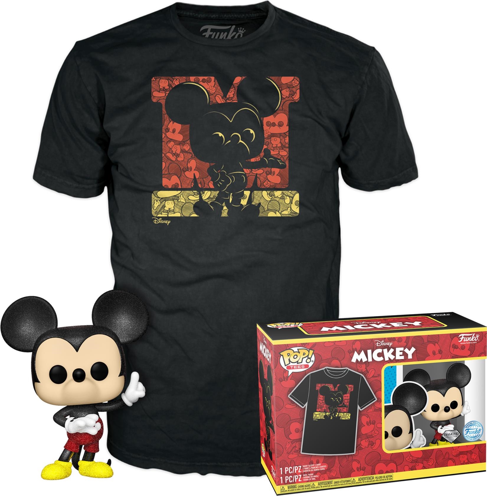 Merchandising Disney: Funko Pop! & Tee - Mickey (T-Shirt Unisex Tg. L) NUOVO SIGILLATO, EDIZIONE DEL 04/10/2023 SUBITO DISPONIBILE