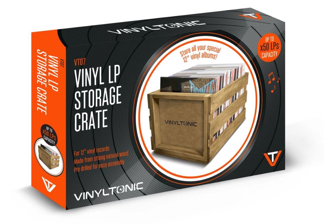 Audio & Hi-Fi Vinyl Tonic: Lp Storage Crate (X65 Lp) (Contenitore Legno Vinili) NUOVO SIGILLATO, EDIZIONE DEL 18/07/2023 SUBITO DISPONIBILE