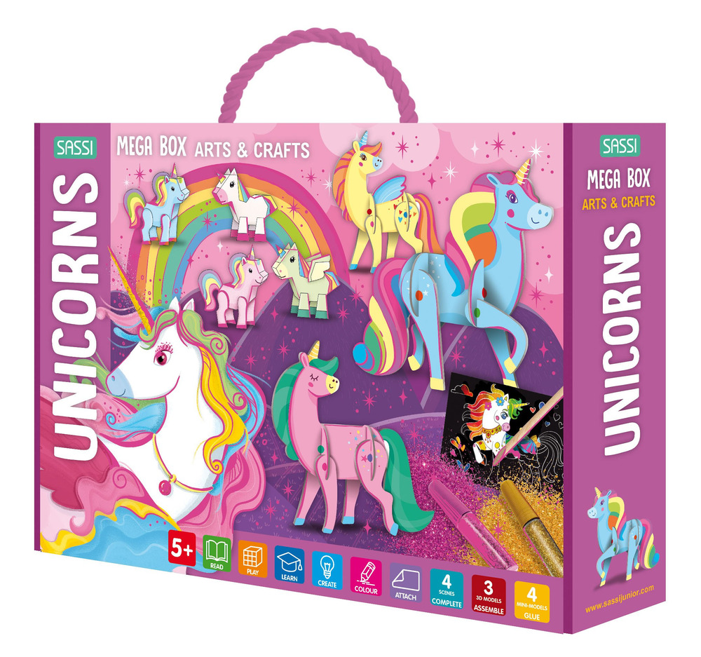 Libri Unicorns. Mega Box Arts & Crafts. Ediz. A Colori. Con Prodotti Vari NUOVO SIGILLATO, EDIZIONE DEL 20/09/2023 SUBITO DISPONIBILE
