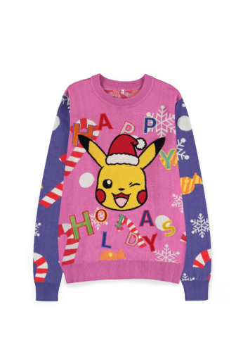 Abbigliamento Pokemon: Pikachu Patched Christmas - Multicolor (Maglione Unisex Tg. M) NUOVO SIGILLATO, EDIZIONE DEL 17/04/2023 SUBITO DISPONIBILE