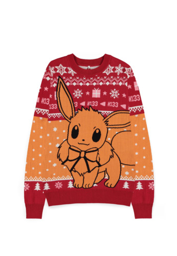 Abbigliamento Pokemon: Eevee Christmas Jumper - Multicolor Maglione Tg. XS NUOVO SIGILLATO EDIZIONE DEL SUBITO DISPONIBILE unisex