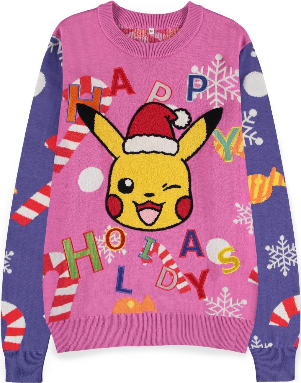 Abbigliamento Pokemon: Pikachu Patched Christmas - Multicolor (Maglione Unisex Tg. S) NUOVO SIGILLATO, EDIZIONE DEL 17/04/2023 SUBITO DISPONIBILE