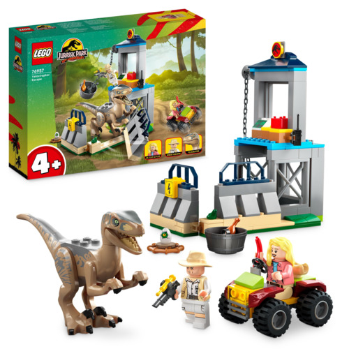 Merchandising Lego: 76957 - Jurassic World - La Fuga Del Velociraptor NUOVO SIGILLATO, EDIZIONE DEL 01/08/2023 SUBITO DISPONIBILE