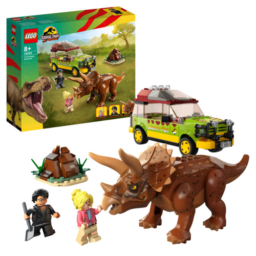 Merchandising Lego: 76959 - Jurassic World - La Ricerca Del Triceratopo NUOVO SIGILLATO, EDIZIONE DEL 01/08/2023 SUBITO DISPONIBILE
