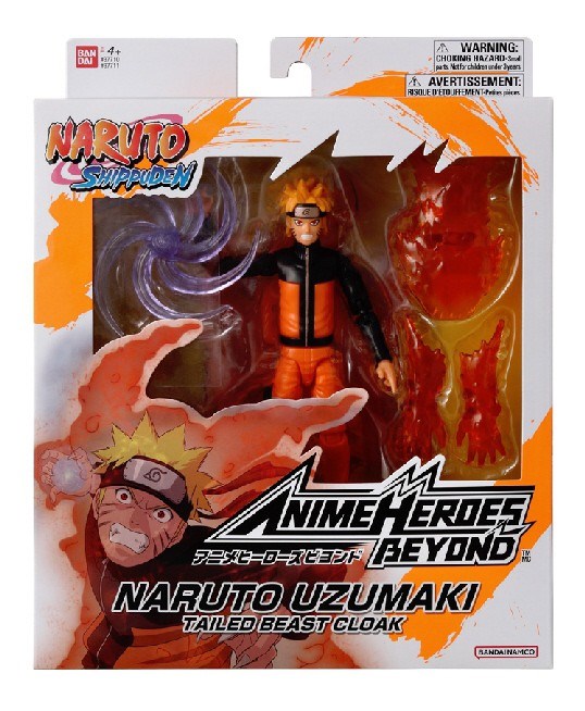 Bandai - Anime Heroes Beyond - Naruto Shippuden - Figurina 17 cm - articolata - Uzumaki Trasformazione Kyubi - Giocattolo per bambini 4 anni e + - 37711