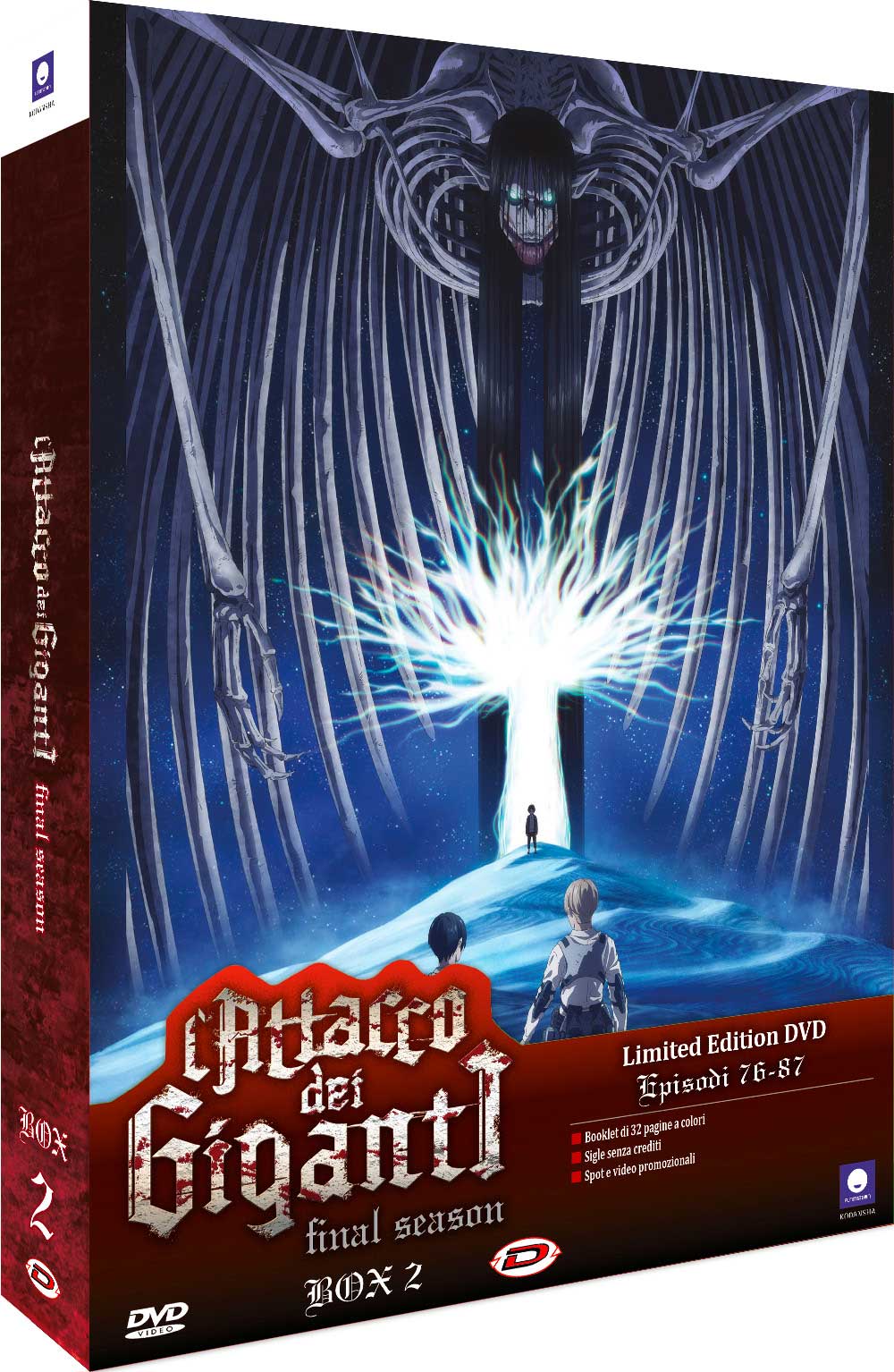 Dvd Attacco Dei Giganti (L') - The Final Season Box Vol 02 (Eps.17-28) (Ltd.Edition) NUOVO SIGILLATO, EDIZIONE DEL 27/09/2023 SUBITO DISPONIBILE