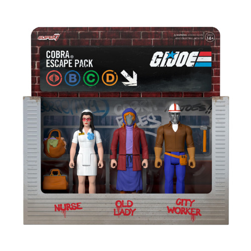 Merchandising G.I. Joe: Super7 - Reaction Figure Wave 6B - Cobra Escape Pack NUOVO SIGILLATO SUBITO DISPONIBILE