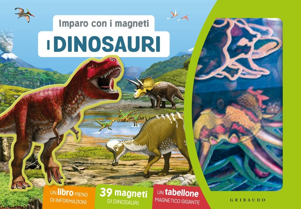 Libri Dinosauri. Imparo Con I Magneti. Ediz. A Colori. Con 39 Magneti. Con Tabellone NUOVO SIGILLATO, EDIZIONE DEL 16/01/2024 SUBITO DISPONIBILE