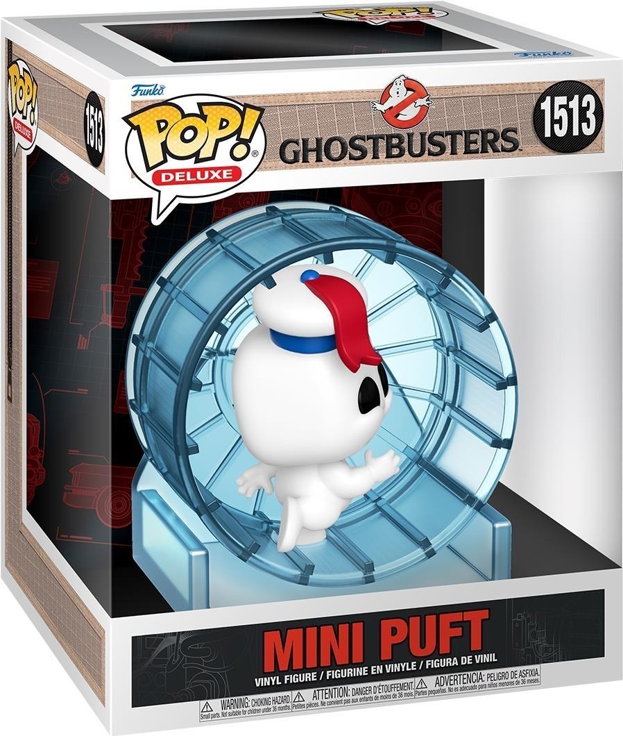 Deluxe Ghostbusters Frozen Empire Mini Puft in Wheel Figura in Vinile da Collezione Merchandising Ufficiale Giocattoli per Bambini e Adulti Movies Fans