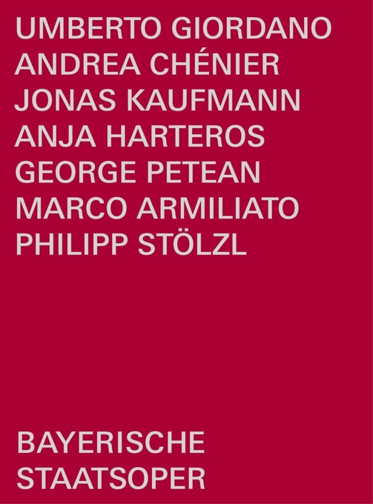 Music Dvd Umberto Giordano - Andrea Chenier NUOVO SIGILLATO, EDIZIONE DEL 22/06/2023 SUBITO DISPONIBILE