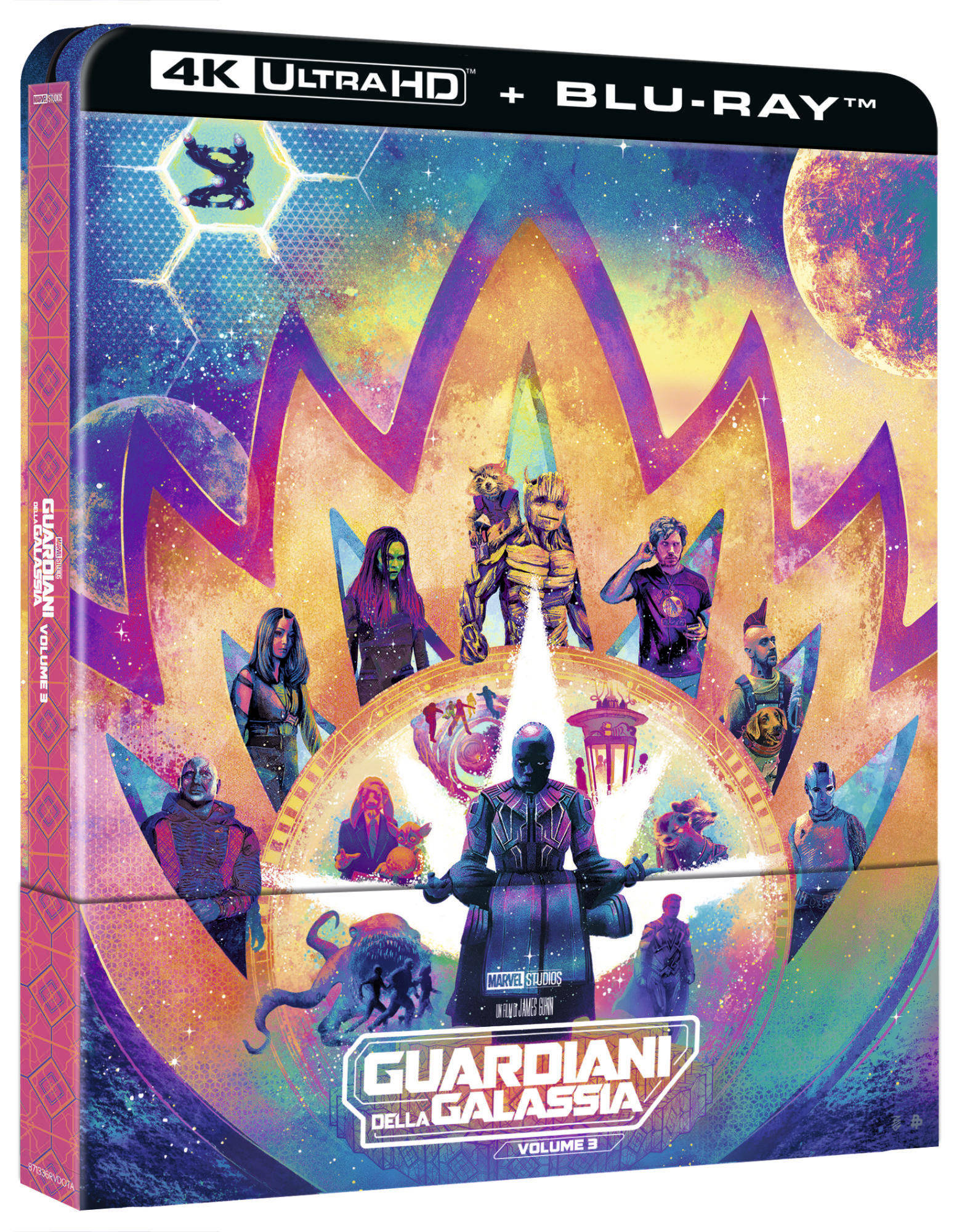 Blu-Ray 4K Uhd Guardiani Della Galassia Vol. 3 (Steelbook) (4K Ultra Hd+Blu-Ray Hd) NUOVO SIGILLATO, EDIZIONE DEL 23/08/2023 SUBITO DISPONIBILE