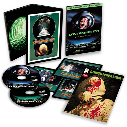 Blu-Ray Contamination (Blu-Ray+Dvd+Fumetto Originale+Postcard) (Edizione Limitata) NUOVO SIGILLATO, EDIZIONE DEL 20/09/2023 SUBITO DISPONIBILE