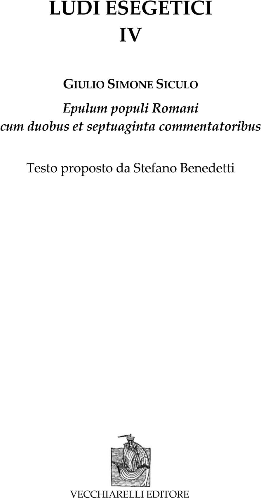 Libri Siculo Giulio Simone - Ludi Esegetici Vol 04 NUOVO SIGILLATO, EDIZIONE DEL 01/01/2022 SUBITO DISPONIBILE