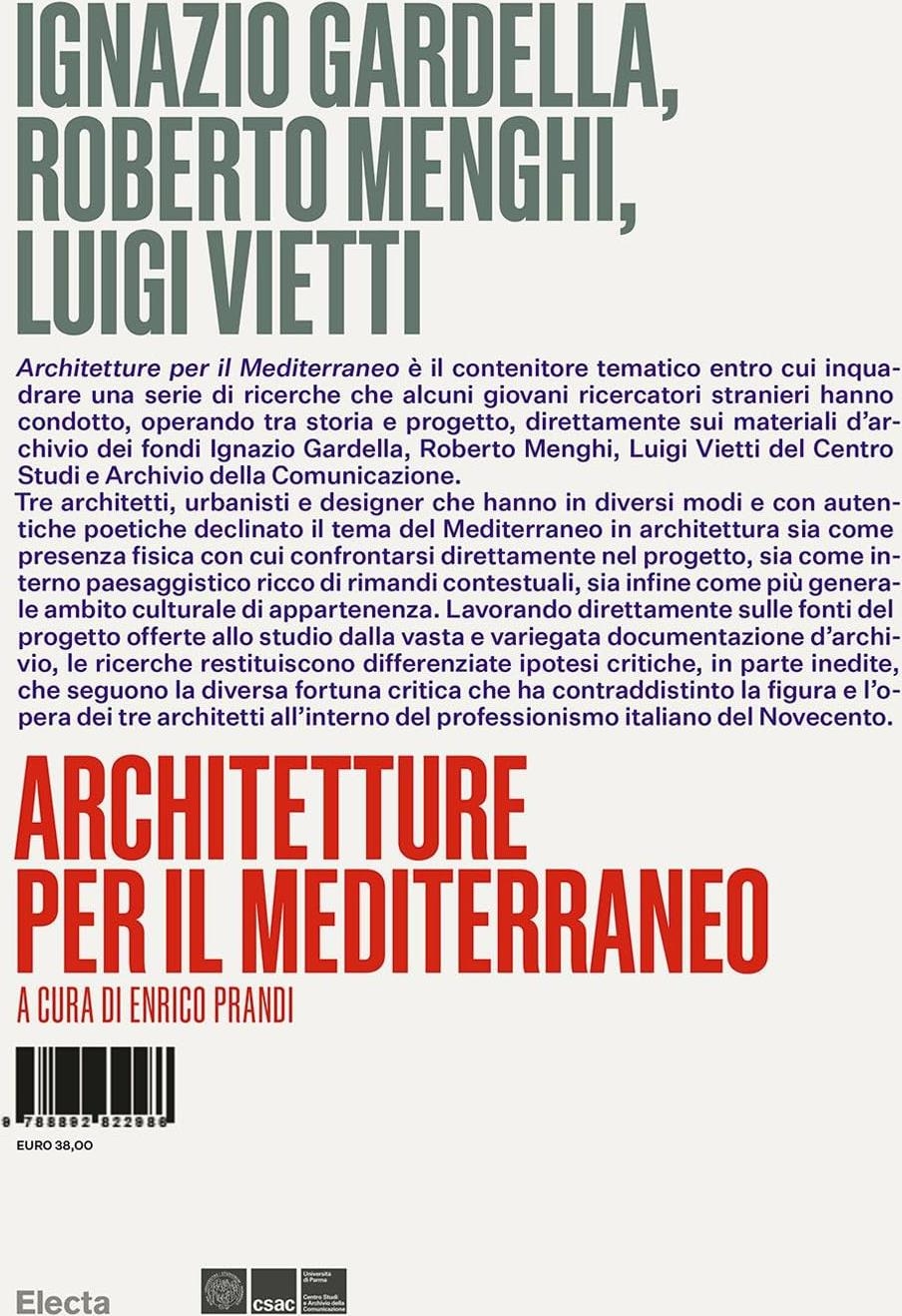 Libri Ignazio Gardella Roberto Menghi Luigi Vietti. Architetture Per Il Mediterraneo. Ediz. Illustrata NUOVO SIGILLATO EDIZIONE DEL SUBITO DISPONIBILE