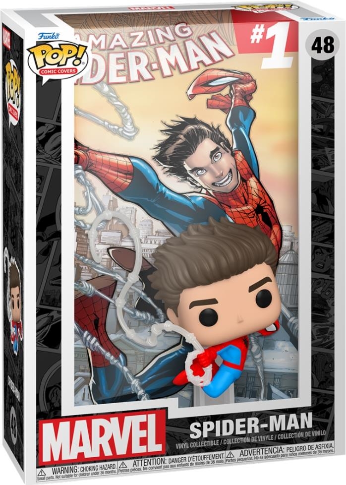 Pop Comic Cover: Marvel - The Amazing Spider-Man 1 - Figura in Vinile da Collezione - Idea Regalo - Merchandising Ufficiale - Giocattoli per Bambini e Adulti - Fans