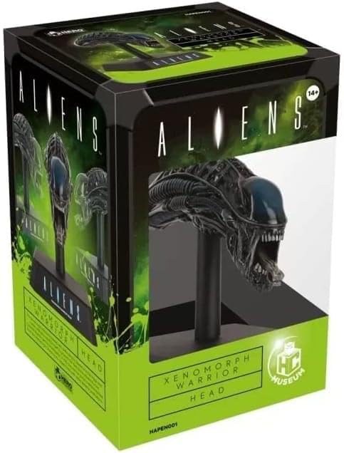 Merchandising Aliens: Eaglemoss Collection - Xenomorph Warrior Head Prop Replica - Alien & Predator Movie Museum - Replica NUOVO SIGILLATO SUBITO DISPONIBILE