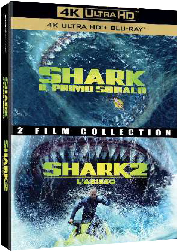 Blu-Ray 4K Uhd Shark - Il Primo Squalo / Shark 2 - L'Abisso (2 4K Ultra Hd+2 Blu-Ray) NUOVO SIGILLATO, EDIZIONE DEL 09/11/2023 SUBITO DISPONIBILE