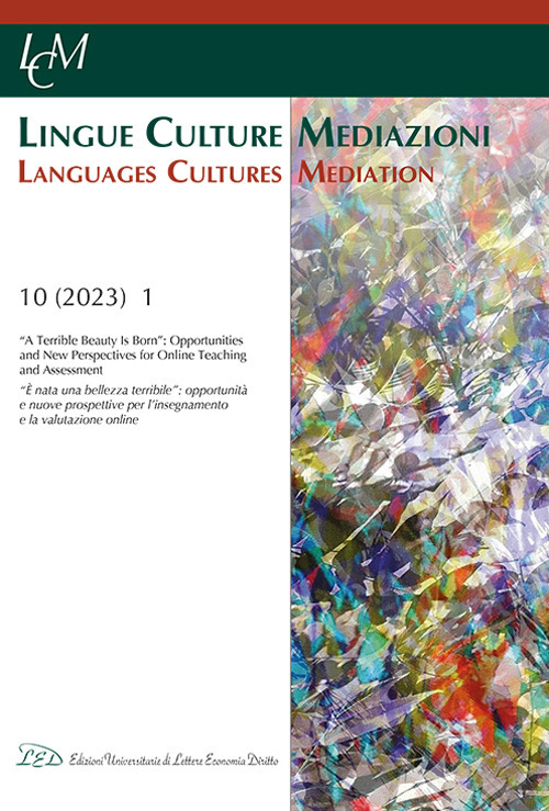 Libri A Cura Di Franca Poppi And Josef Schmied - Lingue Culture Mediazioni / Languages Cultures Mediation (Lcm Journal) - Vol. 10, No. 1 (2023 NUOVO SIGILLATO, EDIZIONE DEL 04/08/2023 SUBITO DISPONIBILE