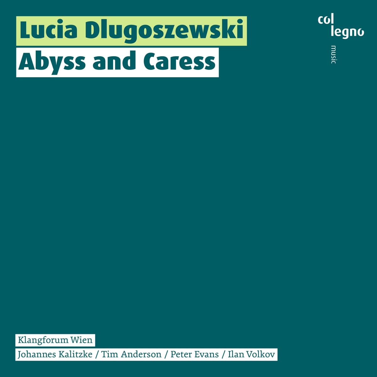 Audio Cd Lucia Dlugoszewski - Abyss And Caress (2 Cd) NUOVO SIGILLATO, EDIZIONE DEL 22/09/2023 SUBITO DISPONIBILE