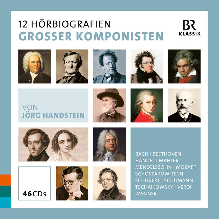 Audio Cd Jorg Handstein - 12 Horbiografien Grosser Komponisten (46 Cd) NUOVO SIGILLATO, EDIZIONE DEL 30/08/2023 SUBITO DISPONIBILE