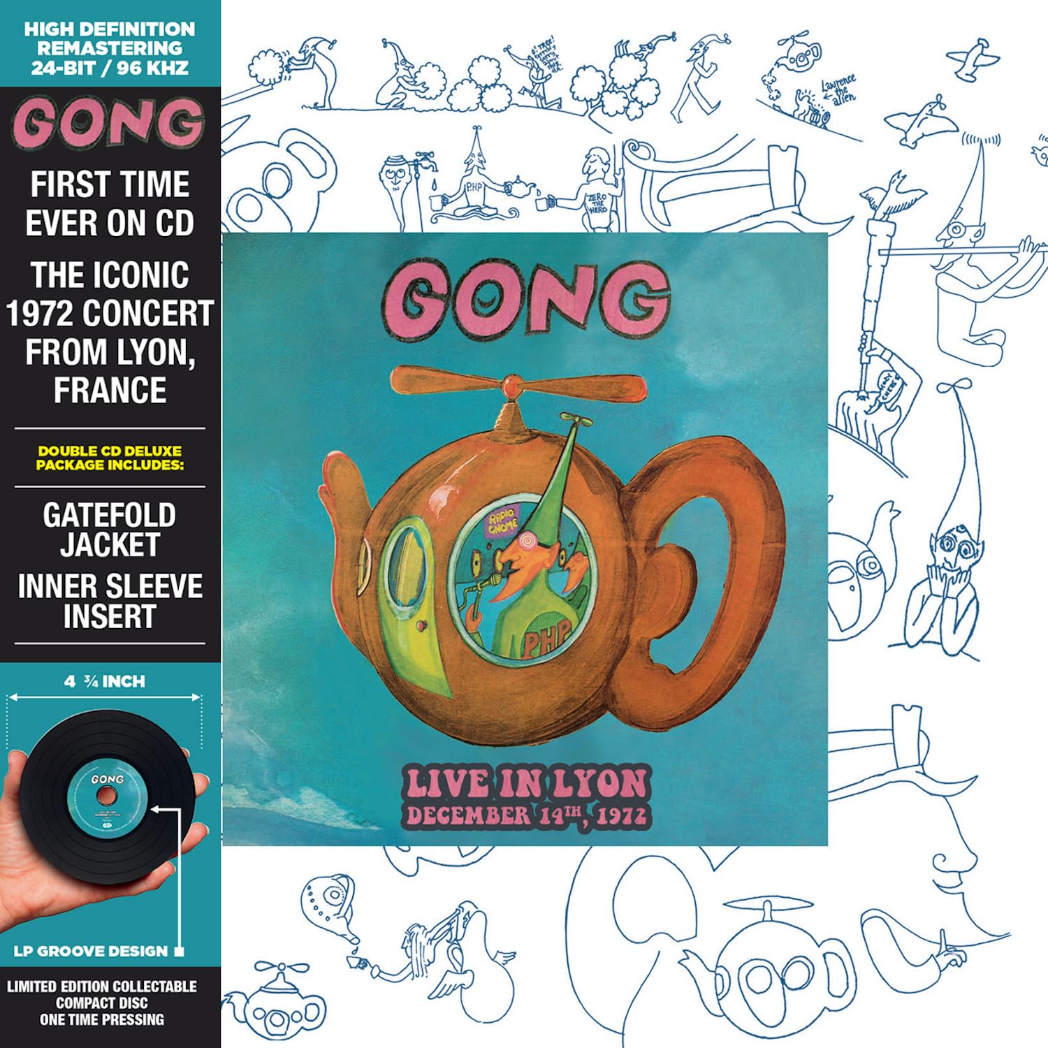 Audio Cd Gong - Live In Lyon 1972 (2 Cd) NUOVO SIGILLATO, EDIZIONE DEL 27/10/2023 SUBITO DISPONIBILE