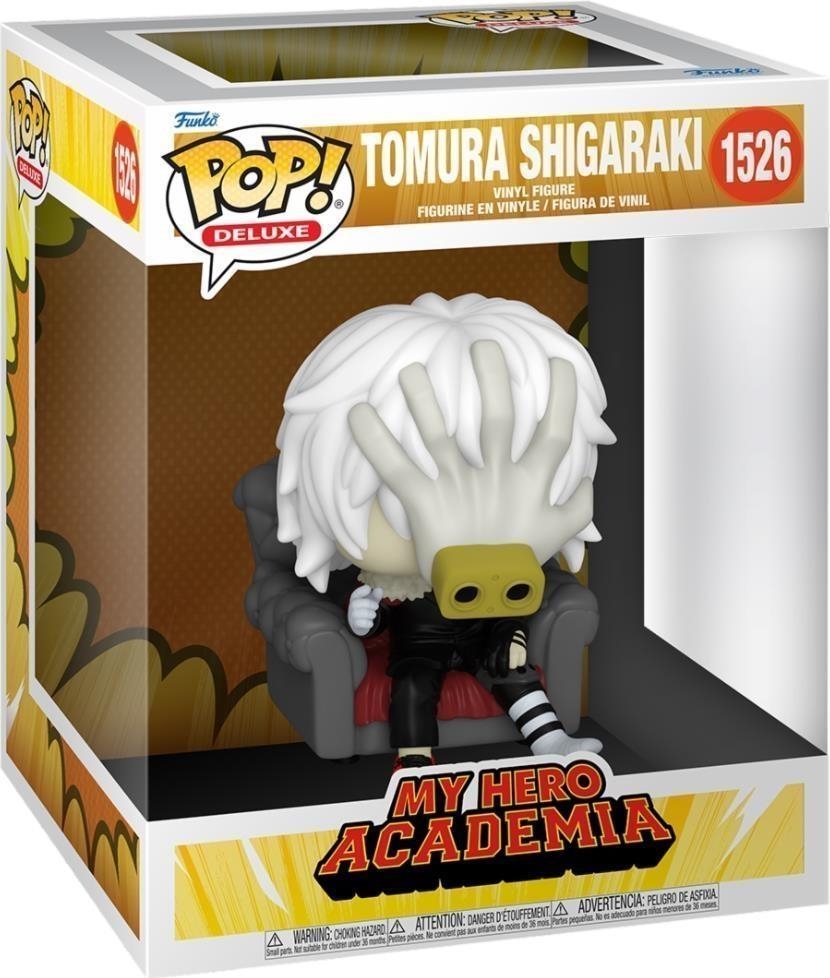 Pop Deluxe: My Hero Academia MHA - MHA 2 - Tomura Shigaraki in Chair - Figura in Vinile da Collezione - Idea Regalo - Merchandising Ufficiale - Giocattoli per Bambini e Adulti - Anime Fans