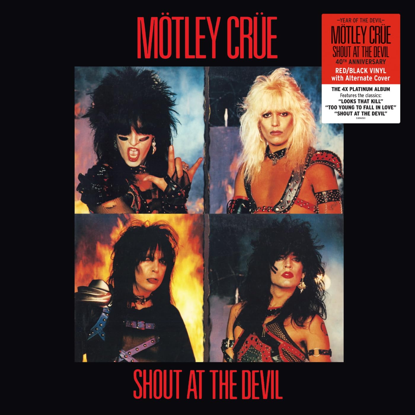 Vinile Motley Crue - Shout At The Devil (Red/Black Vinyl) NUOVO SIGILLATO, EDIZIONE DEL 27/10/2023 SUBITO DISPONIBILE