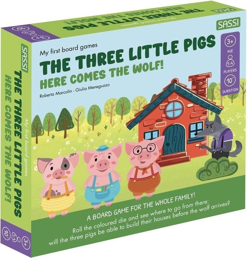 Libri Marcolin Roberta / Meneguzzo Giulia - The Three Little Pigs. Here Comes The Wolf! My First Board Games. Con Gadget NUOVO SIGILLATO, EDIZIONE DEL 07/02/2024 SUBITO DISPONIBILE