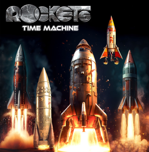 Vinile Rockets - Time Machine (Gatefold Cover) (Clear Blue Vinyl) NUOVO SIGILLATO, EDIZIONE DEL 06/10/2023 SUBITO DISPONIBILE
