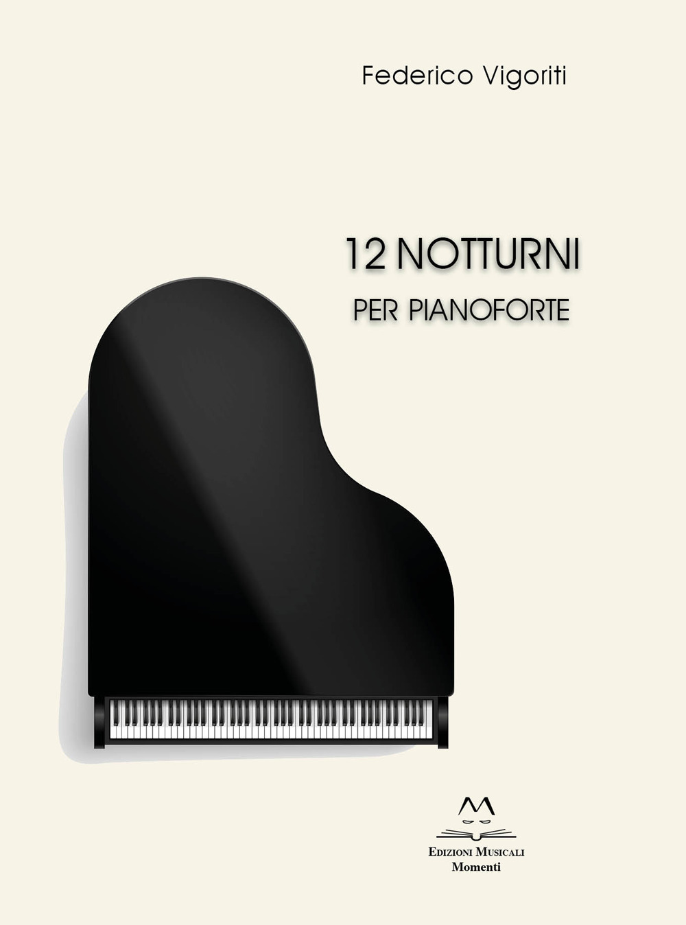 Libri Vigoriti Federico - 12 Notturni Per Pianoforte NUOVO SIGILLATO SUBITO DISPONIBILE