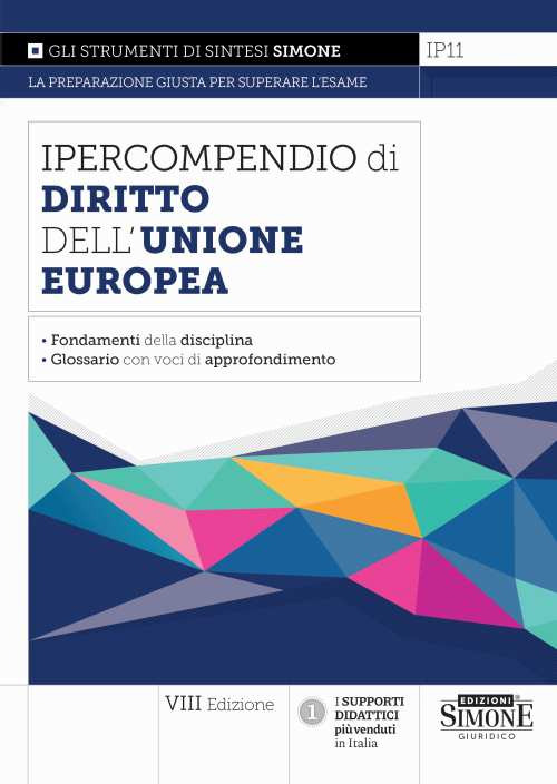 Libri Ipercompendio Diritto Dell'unione Europea NUOVO SIGILLATO, EDIZIONE DEL 04/10/2023 SUBITO DISPONIBILE