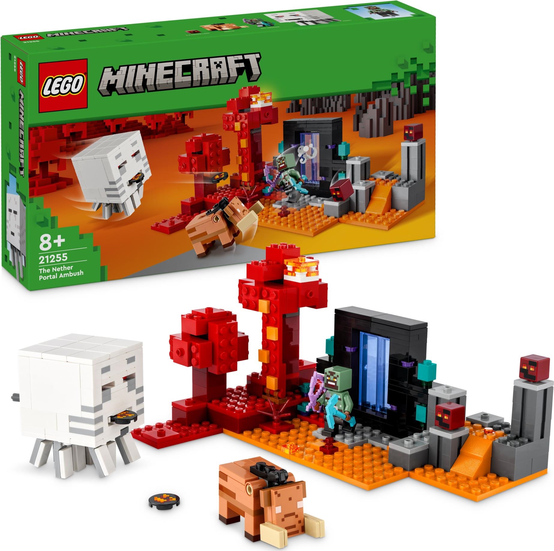 Merchandising Lego: 21255 - Minecraft - Agguato Nel Portale Del Nether NUOVO SIGILLATO, EDIZIONE DEL 01/01/2024 SUBITO DISPONIBILE