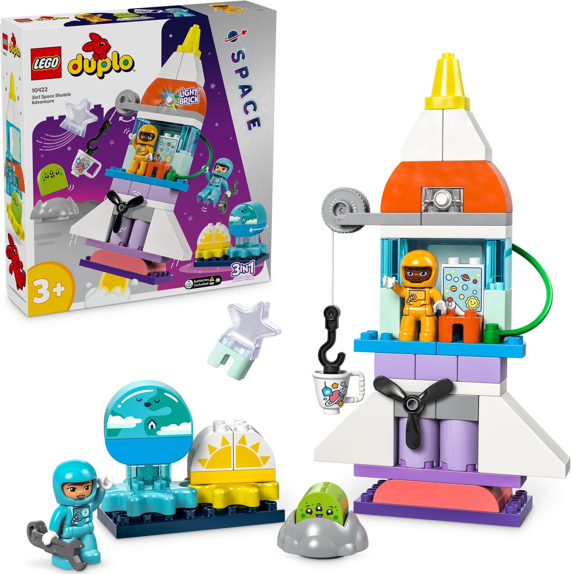 Merchandising Lego: 10422 - Duplo Town - Avventura Dello Space Shuttle 3 In 1 NUOVO SIGILLATO, EDIZIONE DEL 01/01/2024 SUBITO DISPONIBILE
