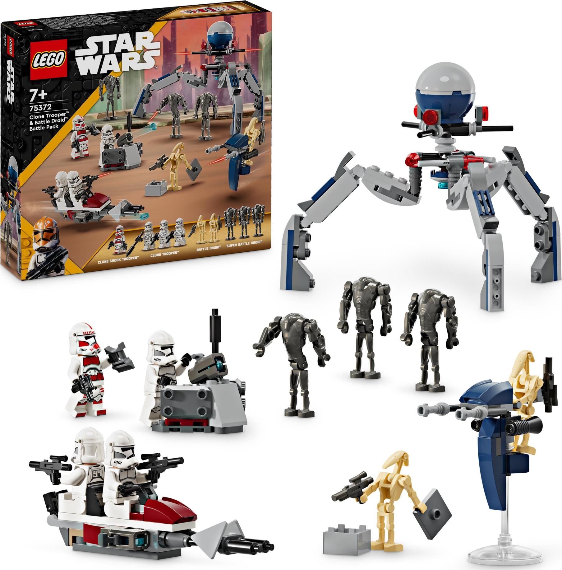 Merchandising Star Wars: Lego 75372 - Battle Pack Clone Trooper E Battle Droid NUOVO SIGILLATO, EDIZIONE DEL 01/01/2024 SUBITO DISPONIBILE
