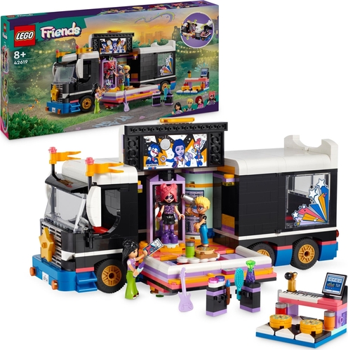 Merchandising Lego: 42619 - Friends - Tour Bus Delle Pop Star NUOVO SIGILLATO, EDIZIONE DEL 01/01/2024 SUBITO DISPONIBILE